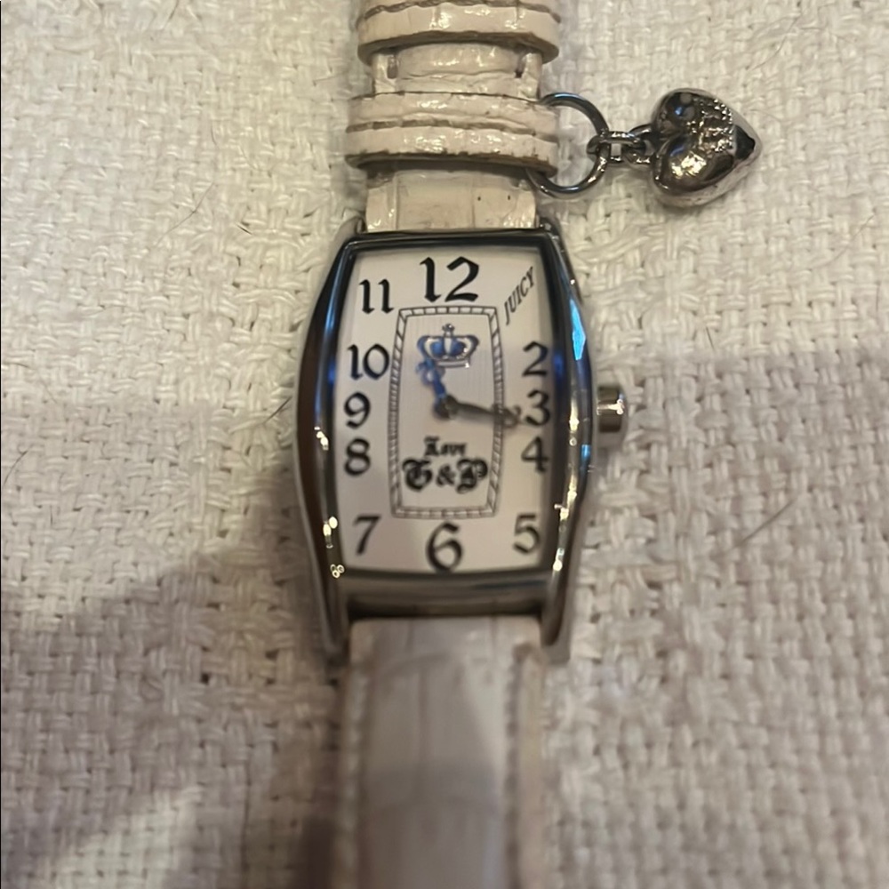 Juicy Couture Cream and Silver Watch